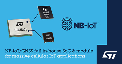 STMicroelectronics revolutioniert Smart-Metering- und Asset-Tracking-Lösungen mit dem dualen drahtlosen IoT-Modul ST87M01